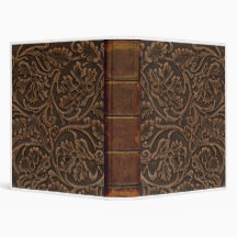 Simulated Saddle Leather -  2 - 1" Vinyl Binder