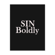 SIN Boldly Postcard