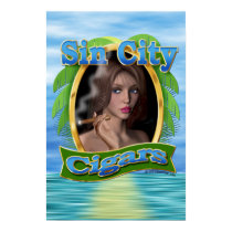 Sin City Cigars Logo #3 Poster posters