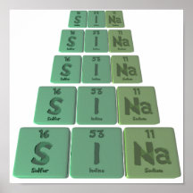 Sina as Sulfur Iodine Sodium Posters