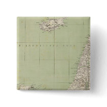 Sinai, Egypt, Syria Atlas Map Pinback Button