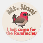 Sinai Rosefinches Round Sticker