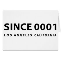 SINCE 0001 cards