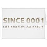 SINCE 0001 CARD