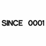 SINCE 0001 EMBROIDERED HOODY