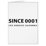 SINCE 0001 GREETING CARD