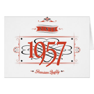 1957 Birthday Cards | Zazzle