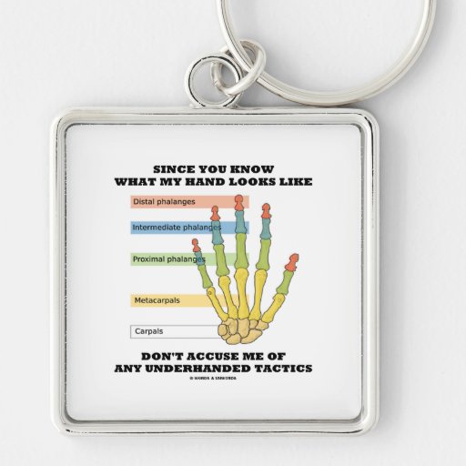 Since You Know What My Hand Looks Like Underhanded Key Chain