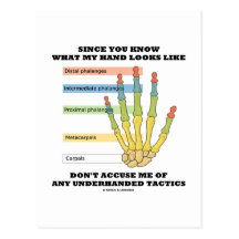 Since You Know What My Hand Looks Like Underhanded Postcard