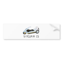 SINCLAIR C5 RETRO CAR BUMPER STICKER