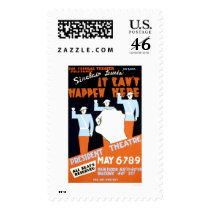 Sinclair Lewis Play 1937 WPA Postage Stamp