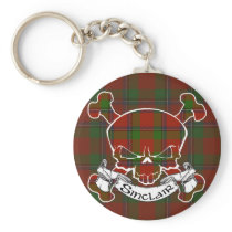 Sinclair Tartan Skull Key Chain