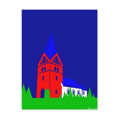 Sindbjerg Church Postcard by lonvig
