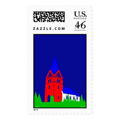 Sindbjerg Kirke - Sindbjerg Church Stamps by lonvig