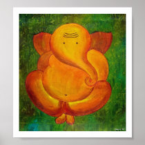 Sinduri Lord Ganesha Print