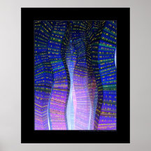 Sine City (Blue) Print
