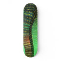 Sine City:green skateboard