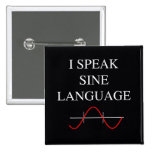 Sine Language Pinback Buttons