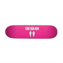 Sine Qua Non Romantic Latin Quote Valentine's Day Skate Boards