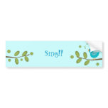 Sing-a-Song Bird Bumper Sticker