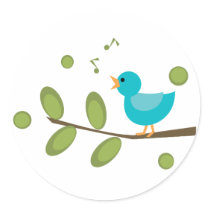Sing a Song Bird Sticker