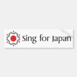 Sing for Japan - logo merchandise Bumper Sticker