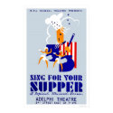 Sing For Supper Musical 1939 WPA posters