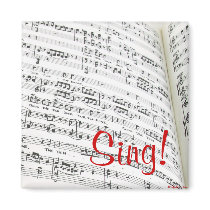 Sing! Refrigerator Magnet