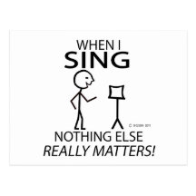 Sing Nothing Else Matters Postcard