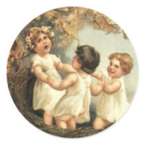 Sing of Spring! Round Sticker