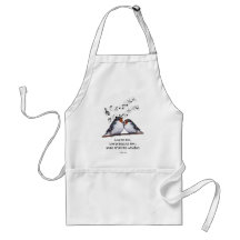 Sing Praise To God: Two Birds, Music Notes, Art Apron