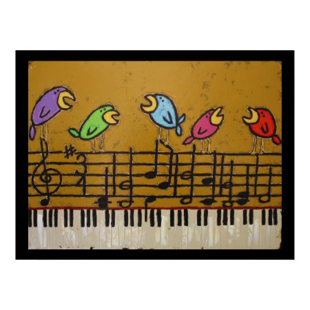 singalong birds poster print