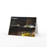 Singapore by night greetingcard