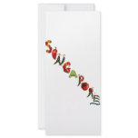 Singapore Chili Peppers rack cards