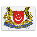 Singapore coat of arms cards