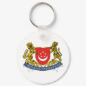 Singapore coat of arms keychains by sergemayifuila Singapore coat of arms keychains