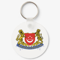 Singapore coat of arms keychains