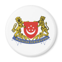 Singapore coat of arms magnets