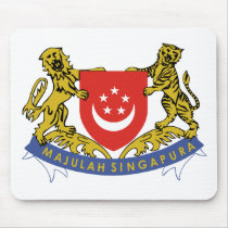 Singapore coat of arms mousepads