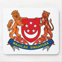 Singapore Coat of Arms Mousepad