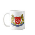 Singapore coat of arms mugs