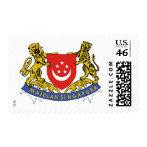 Singapore coat of arms postage