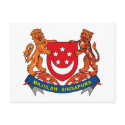 Singapore Coat of Arms postcards