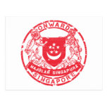 Singapore Coat of Arms Postcard
