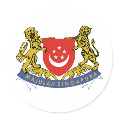 Singapore coat of arms stickers by sergemayifuila