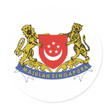 Singapore coat of arms stickers