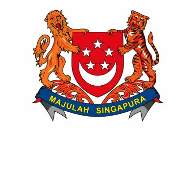 Singapore Coat of Arms T-shirt by FlagTshirts