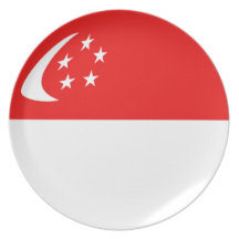 Singapore Fisheye Flag Plate