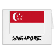 Singapore Flag Greeting Card