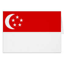 Singapore Flag Greeting Card